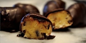 Photo de la Recette: Caramels Mous Enrobés de Chocolat Noir