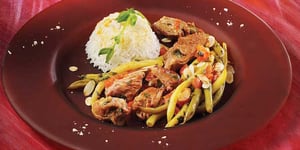 Photo de la Recette: Cari de Veau de Lait à la Thaïe