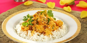 Photo de la Recette: CARI RAPIDE DE HAUTS DE CUISSES DE POULET