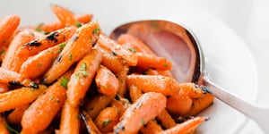 Photo de la Recette: CAROTTES À LA MOUTARDE DE DIJON ET À L'ERABLE