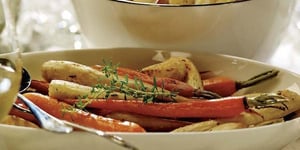 Photo de la Recette: Carottes et Panais Rôtis à la Moutarde