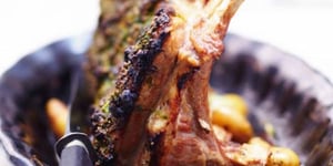 Photo de la Recette: Carré D'agneau Herbes et Pistaches (menu de Pâques)