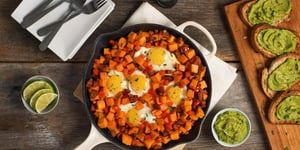 Photo de la Recette: Casserole à la Patate Douce et aux Oeufs