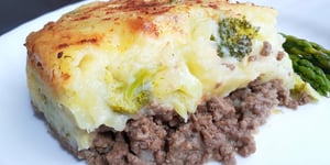 Photo de la Recette: Casserole de Boeuf et Purée de Pommes de Terre, Cheddar et Brocoli