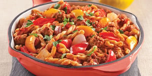Photo de la Recette: Casserole de Gemellis aux Saucisses
