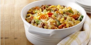 Photo de la Recette: Casserole de Macaroni Gratiné aux Légumes et à la Viande