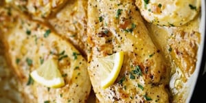 Photo de la Recette: Casserole de Poulet Crémeux ail et Citron