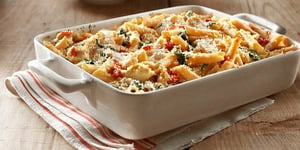 Photo de la Recette: Casserole de Poulet et Pâtes à la Florentine