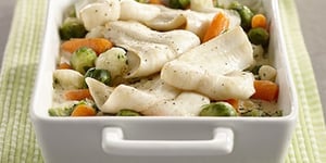 Photo de la Recette: CASSEROLE LÉGUMES ET SOLE À LA BIÈRE