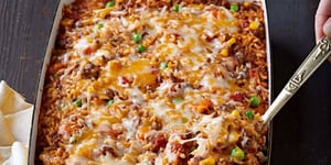 Casserole Mexicaine de Riz au Bœuf