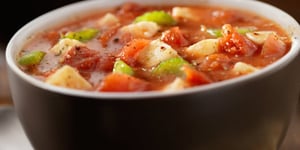 Photo de la Recette: CASSEROLE SANTÉ AUX TOMATES, POIS CHICHES ET TOFU SOYEUX