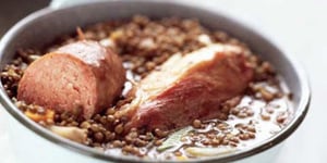Photo de la Recette: Cassoulet aux Lentilles