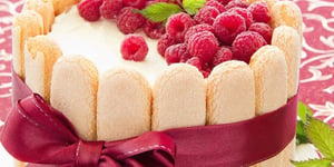 Charlotte de Pâques aux Framboises