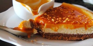 Photo de la Recette: Cheesecake Banane et Caramel au Beurre Salé