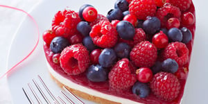 Cheesecake Chocolat Blanc Mousse de Vanille et Fruits Rouges