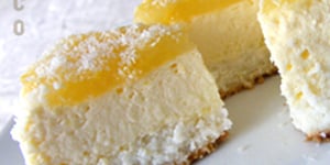 Cheesecake Noix de Coco et Mangue Anisée