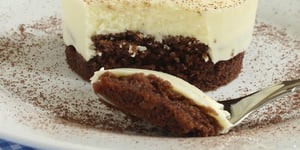 Photo de la Recette: Cheesecake Vanillé et Cacao