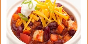 Photo de la Recette: Chili au Tofu Façon Cincinnati