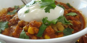 Photo de la Recette: Chili de Dinde et Potiron