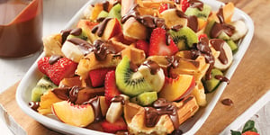 Chocolat Fruits et Gaufres sur le Gril