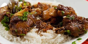 Photo de la Recette: CIVET DE CANARD CRÉOLE
