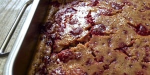 CLAFOUTIS AUX FRAMBOISES (SANS GLUTEN, SANS LAIT DE VACHE)