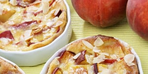 Photo de la Recette: Clafoutis aux Pêches Miel et Vanille Sans Gluten