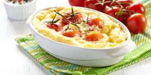 Photo de la Recette: Clafoutis aux Tomates Cerise