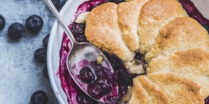 Photo de la Recette: Cobbler Banane, Myrtille et Noisette