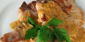 Photo de la Recette: Côtelettes de Porc Sauce à la Moutarde Pauvre en Sel