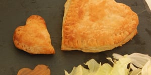 Photo de la Recette: Coeurs Feuilletés Saumon ou Truite pour la St Valentin