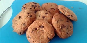 Photo de la Recette: Cookies au Pépites de Chocolat et Son Coeur de Nutella