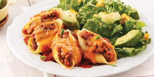 Photo de la Recette: Coquilles au Boeuf Haché Tex-mex