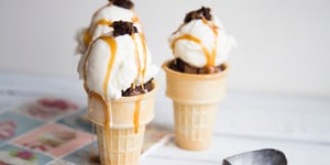 Cornet aux Brownies et Caramel