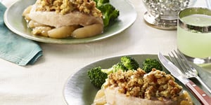 Photo de la Recette: Côtelettes de Porc aux Pommes et à la Farce