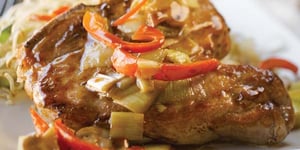 Photo de la Recette: Côtelettes de Porc en Sauce aux Légumes