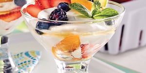 Photo de la Recette: Coupes Fruitées Lime Menthe et Grand Marnier