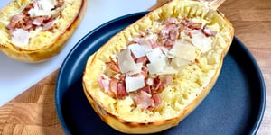 Courge Spaghetti Style Carbonara