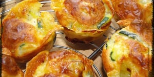Photo de la Recette: Muffins Courgettes et Langres (fromage)