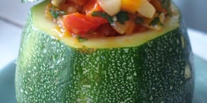 Photo de la Recette: Courgettes Farcies Végétariennes