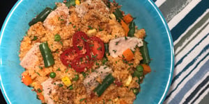 Couscous aux Légumes et Sauce