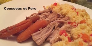 Photo de la Recette: Couscous et Porc