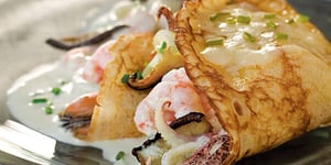 Crêpes aux Fruits de Mer et au Fromage Le Cru du Clocher