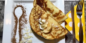 Crêpes Chocolat Beurre D'arachide et Fruits