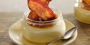 Photo de la Recette: Crème Brulée à l'érable et Bacon Caramélisé