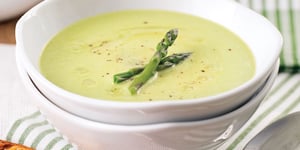 Photo de la Recette: Crème D'Asperges et Pommes de Terre au Cheddar