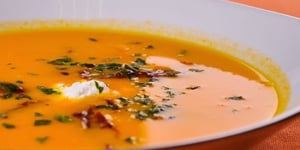 Photo de la Recette: Crème de Potiron au Chèvre Frais