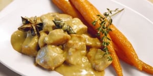 Photo de la Recette: Crème et Pommes en Ragoût de Porc