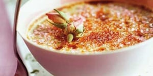 Photo de la Recette: Crèmes Brûlées à la Rose (menu St-Valentin)