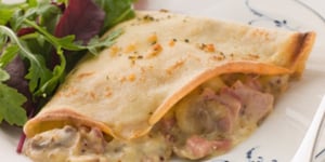 Photo de la Recette: Anti-diabète : Crêpe aux Champignons et au Fromage